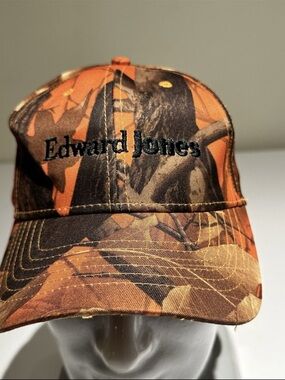 Edward Jones Orange Camo Baseball Cap